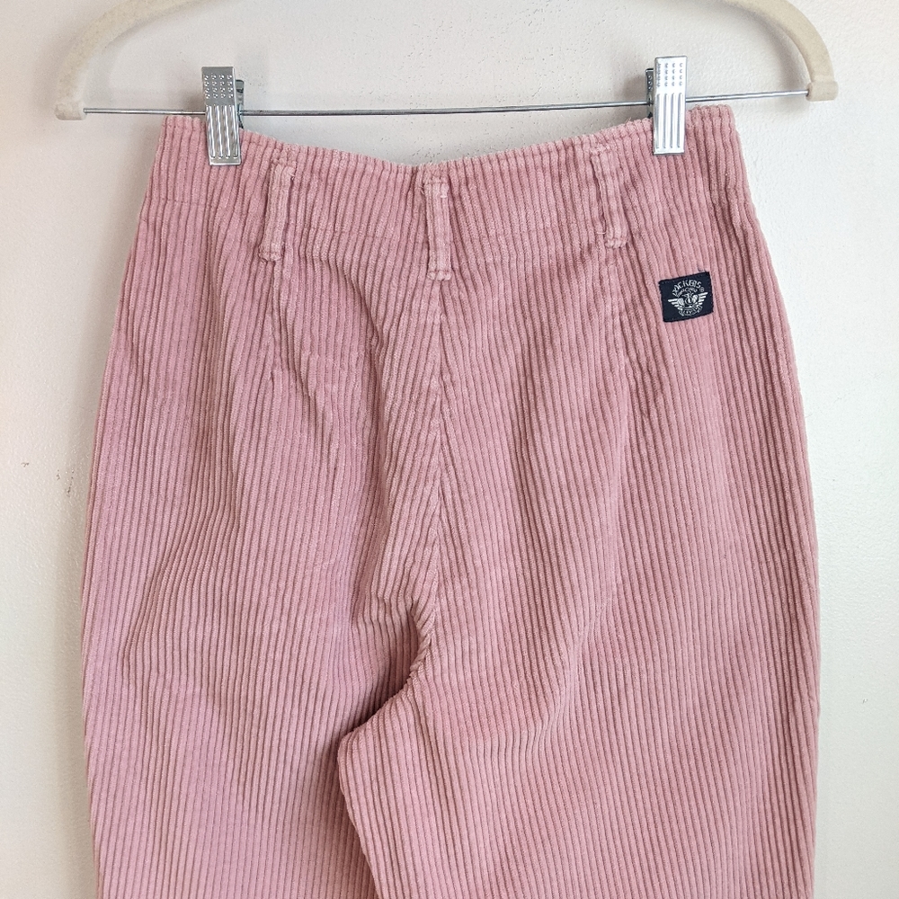 Vintage 90s Corduroy High Rise Pleated Tapered Leg Trousers/Pants - Picture 7 of 14